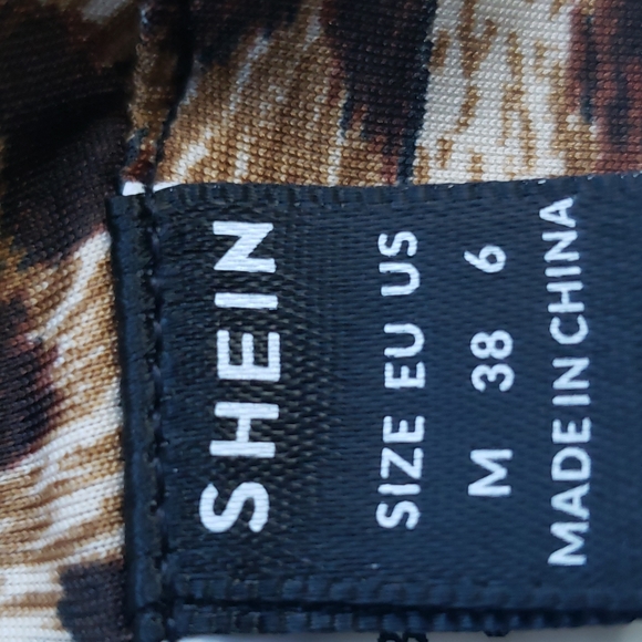 Leopard Animal Print Longline Halter Bikini Swim Top Women's Size Medium - Picture 7 of 8